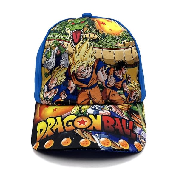 Anime Dragon Ball Print Cap Japansk Tegneserie Trucker Hat Justerbar Solhat Til Børn Drenge Piger A A