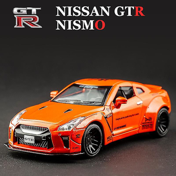 Uusi 1:32 Nissan GTR GT-R R35 Metalliauto Malli Valettu Auto Leikkiautoja Lasten Leikkikalut Lapsille Lahjat Poikien Leikkikalut SXQ Orange