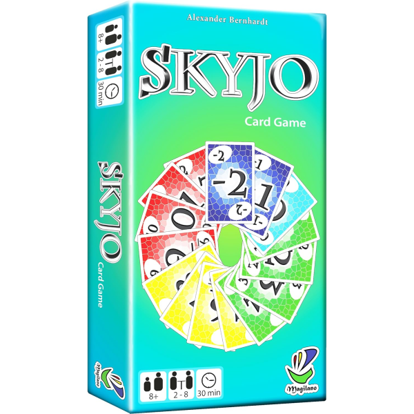 SKYJO - Et underholdende kortspil for børn og voksne. Det ideelle spil til at tilbringe sjove, underholdende og spændende tider med venner og familie.