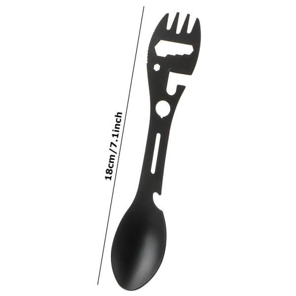Utomhus Spork Gaffel Sked Flasköppnare Camping Överlevnad