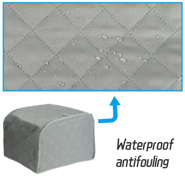 Dammskydd för brödrost, Toasteröverdrag, Skydd för 2/4-slits Rost grey S