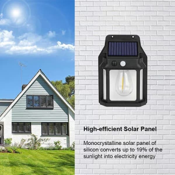 4-pack solcellsvägglampa med rörelsesensor