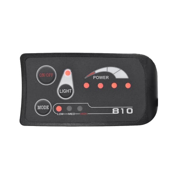 6-benet S810 E-cykelmåler LED-display Ip65 36v Uart til elektrisk cykelmåler (36v)