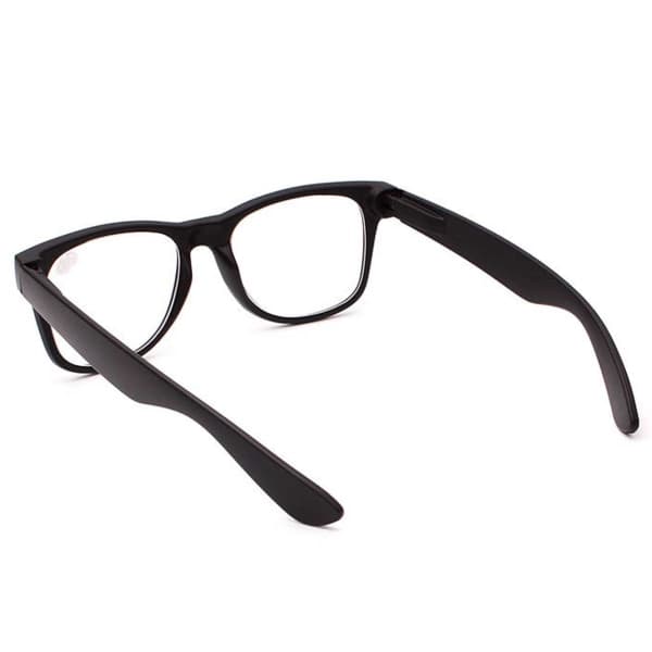 Matte sorte Wayfarer læsebriller med styrke 2.0 2