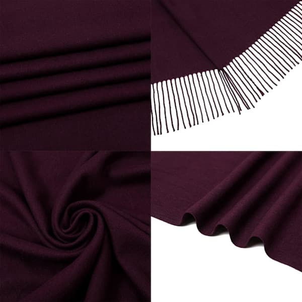 Dame Tørklæder Pashmina Sjaler og Wraps til Bryllupssjaler til Kvinder Vinter Pink-2