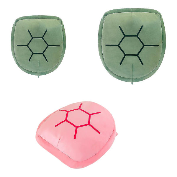 Sköldpadds skal plyschdocka bärbar sköldpadds skal kuddar kostym plyschleksak pink