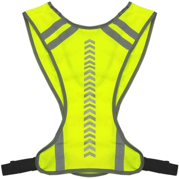 High Visibility vest Reflekterende Yellow Running med armbånd