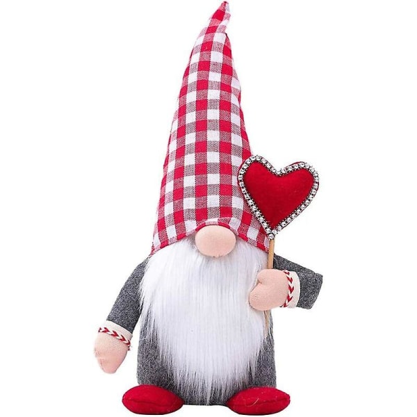 1 stk Mors Dag Gnome Hjerte Ansigtsløs Plys Dukke Elf Dværg Dukke