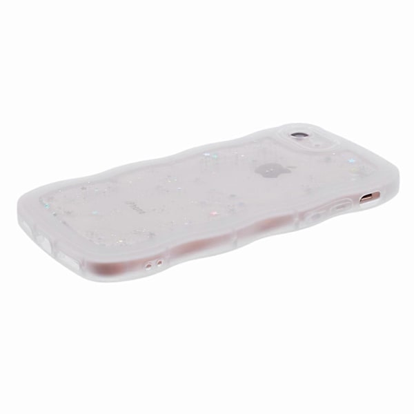 JTW-serien deksel til iPhone 7/8/SE (2020)/SE (2022) Glitterstjerner Bølgete Kant TPU-deksel Multicolor Style E