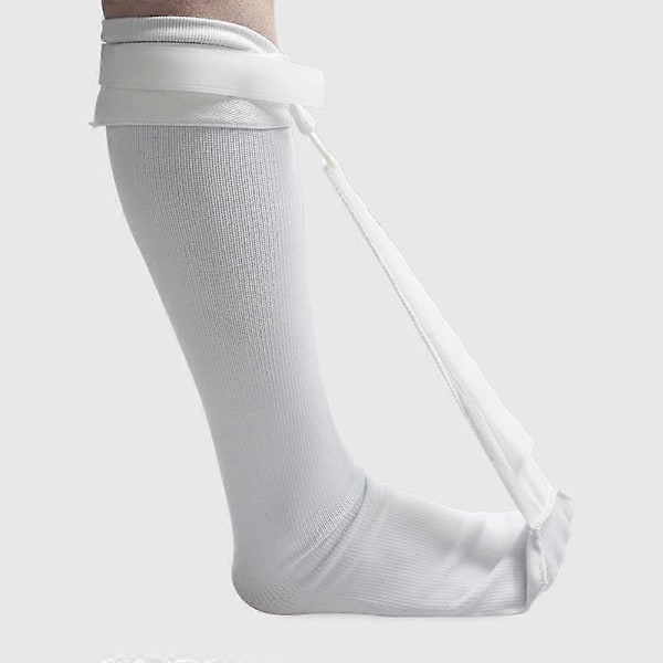 Plantar Fasciitis Sok Til Hæl Smerter Fod Drop Korrektion Fod Hvile Sokker White M
