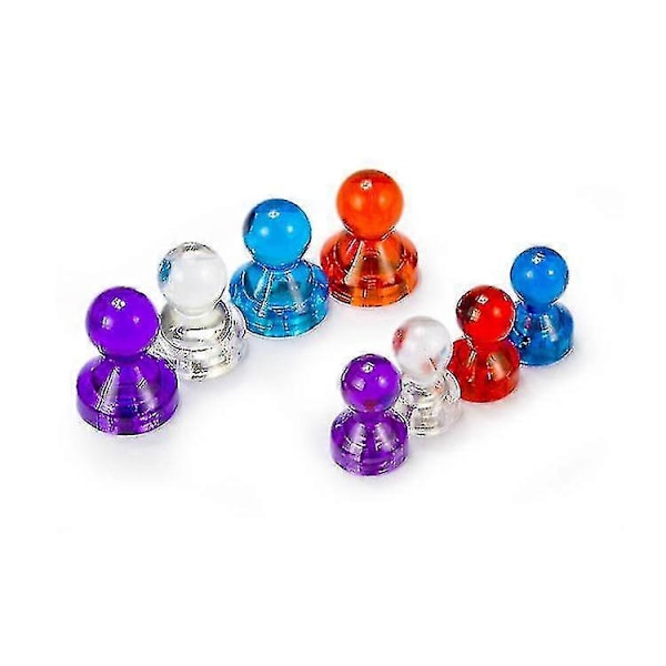 Fargemagnetknapp Magnetisk Partikkel Magnetisk Suging Kartnåler Kontor Magnetisk Spiker (50 stk)