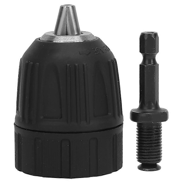 Borrchuck i plast 0,8-10 mm 3/8-24UNF + 1/4 Hexhuvud 3/8 gängad förlängningsstång
