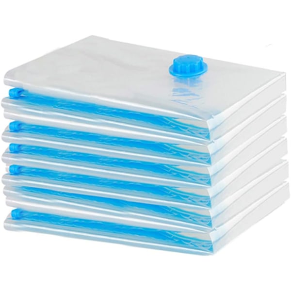 Vakuumförvaringspåsar, 6-pack, för kläder och sängkläder, skyddar mot fukt (60 * 40 CM)