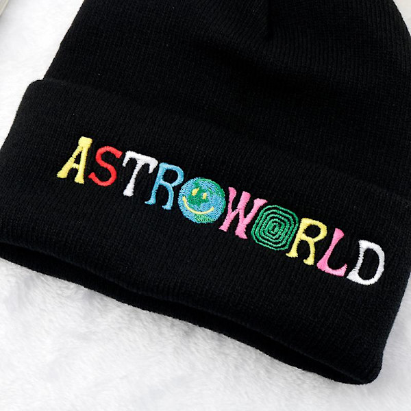 Travi$ Scott Neulohattu Uusi Astroworld Beanie-Korkki Astroworld S ASTROWORLD
