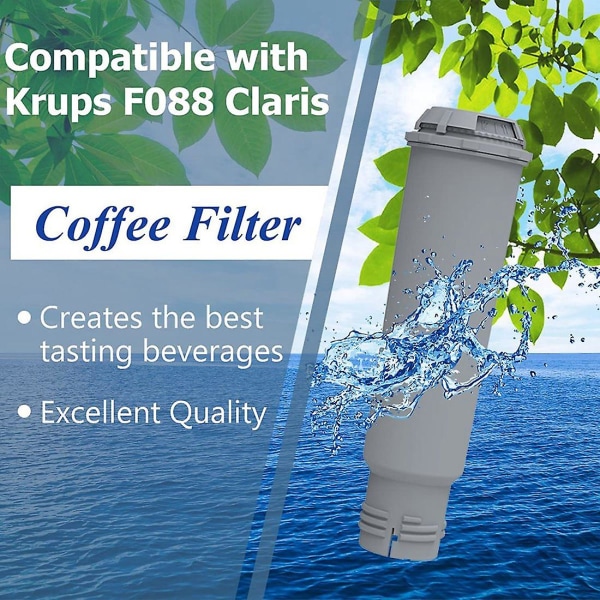 4 st espressomaskin vattenfilter för Claris F088 Aqua filtersystem, för ,,nivona
