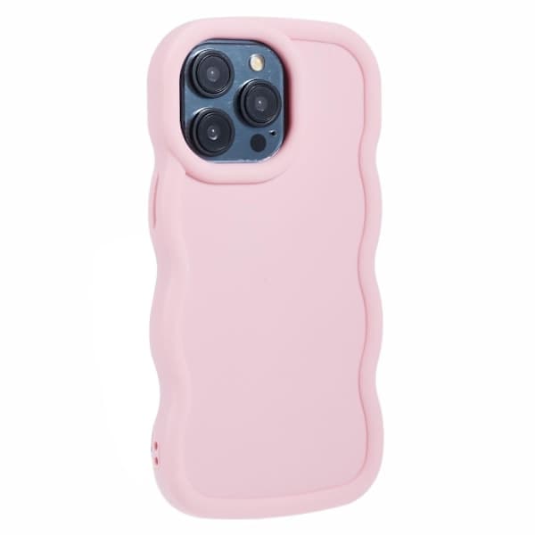 iPhone 13 Pro Max Mobil Deksel Bølgete Lys Rosa