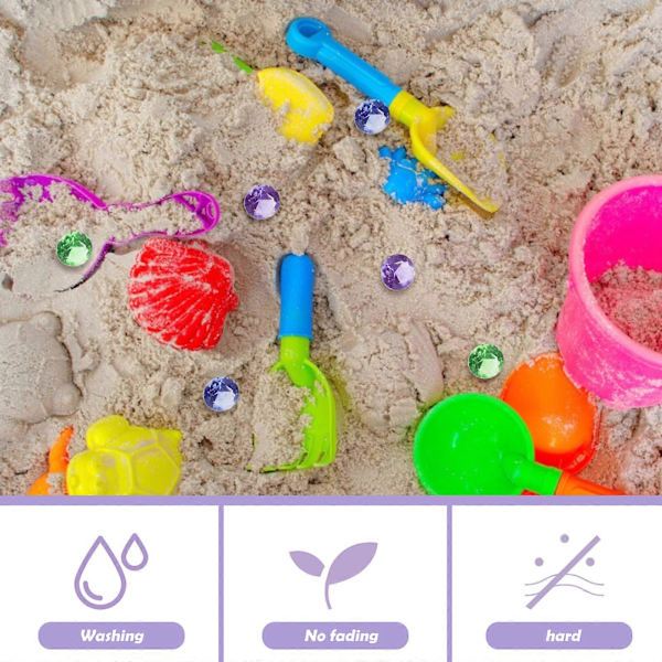 1 Sett Plastperler DIY Håndverk Rekvisitter Små Jenter Perler Leketilbehør