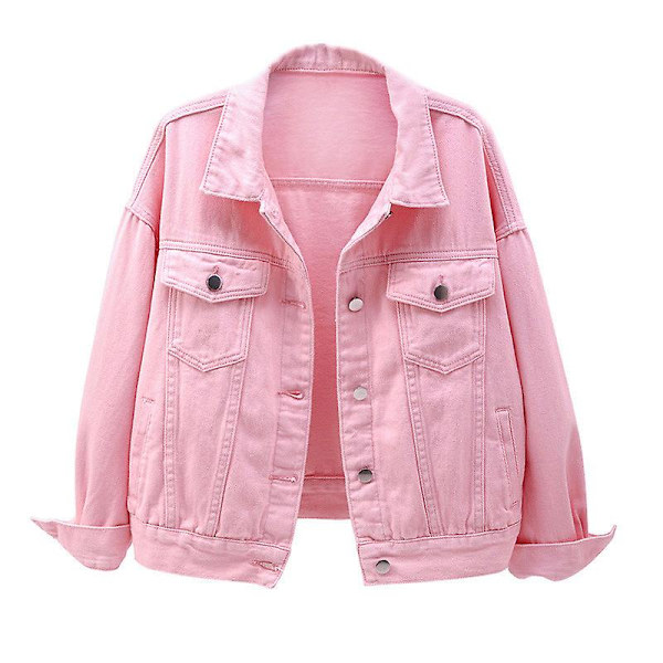 Pring Höst Dam Denimjacka Pring Höstjacka Rosa Jeansjacka White S