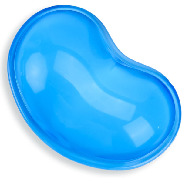 Gel handledsstöd Ergonomisk musmatta Translucence Blå Silikon Gelkudde för mus trötthet lindring Handkudde Mjuk handled