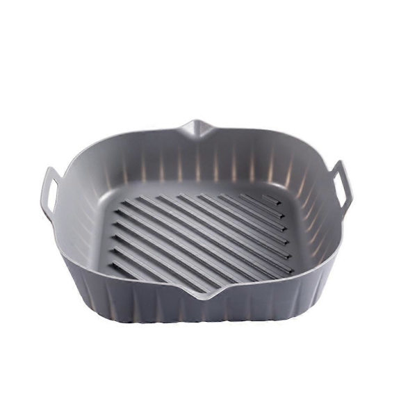 Silikonformar, kvadratiska, extra stora, 10 tum, för airfryer, 2 st, non-stick, livsmedelsklassade, återanvändbara