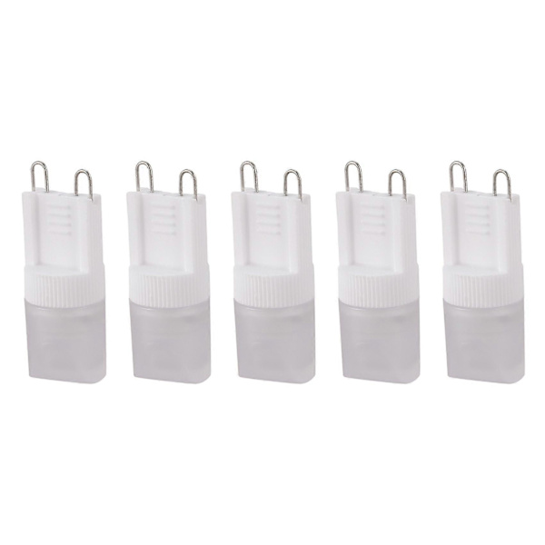 5x G9 Varmvit 1 LED-lampa Spotljus 1W AC 220V-240V Hög Effekt