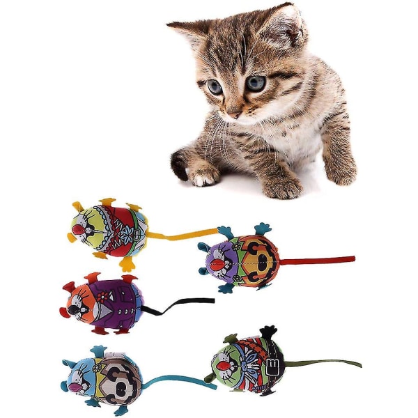 Interactive Squeak Rat For Cat Toy Squeak For Play Mus For Innekatter Kattunge
