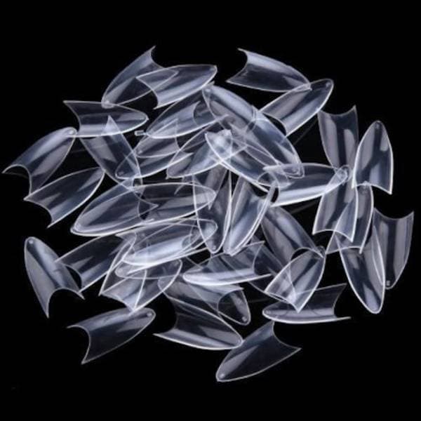 100 st stilettotippar lösnaglar nageltippar Klar Clear