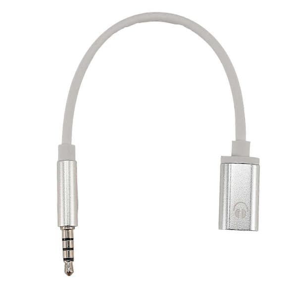 3,5 mm han til Type C hun lydkabel, analogt lydstik hovedtelefon lydadapter til MP3-afspiller, bærbar computer, tablet C