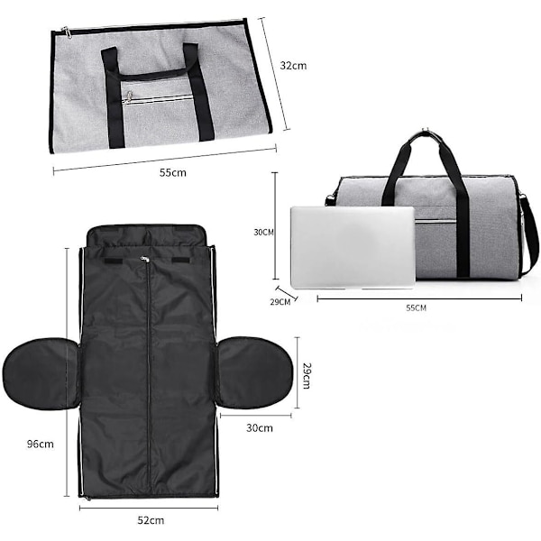 Amigo Bag Rejsetaske, Foldbar Tøj Duffel Taske Vandafvisende Stor Kapacitet Taske blue