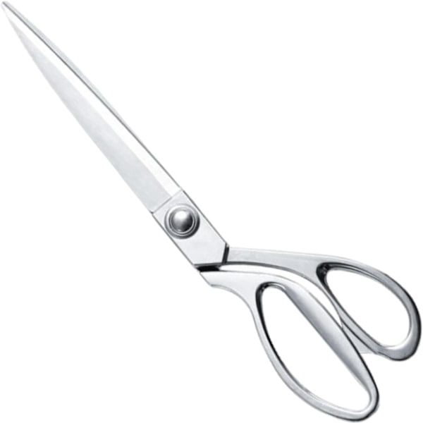 10,5'' Sølv Rustfrit Stål Skarpe Skræddersakse Tøj Saks Grill Klip Justerbar Køkkensakse Stof Heavy Duty Silver
