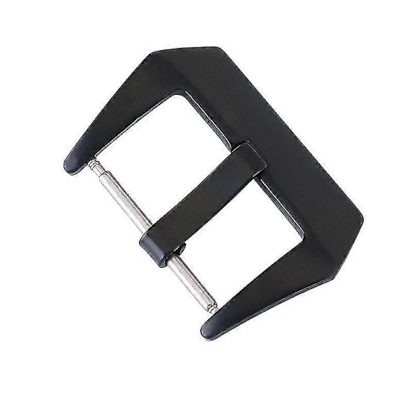 Klockspänne Icke-blekande Universal 18/20/22/24/26mm Rostfritt Stål Klockarmband Lås för Urmakare Frosted Black 18mm