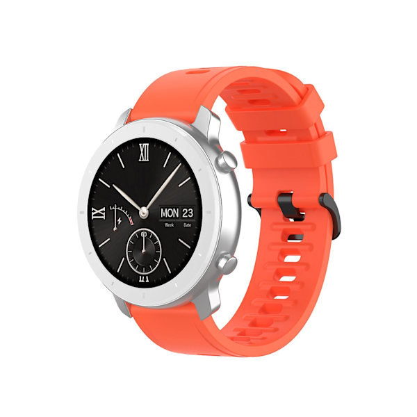 Armband i Mjuk Silikon 20/22mm Smartwatch Rem Ersättningsarmband Tillbehör för Amazfit Gtr 2e/gts 2e/bip/bip U Black 20 mm