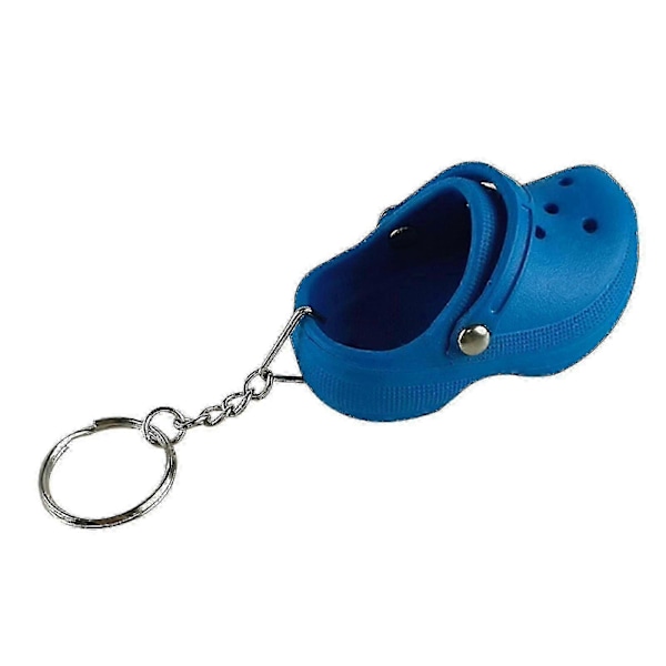 Mini Crocs -sandaaliketjun riipus avaimenperä avaimenpidike hauska avaimenperä lahja Blue