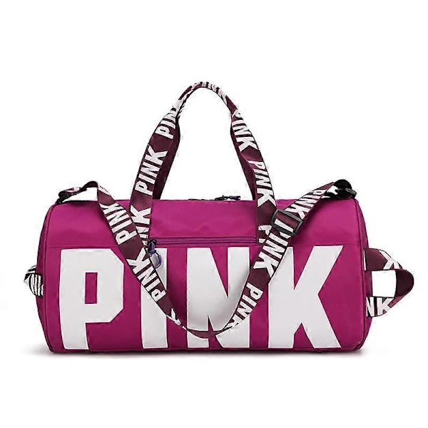Rosa reiseveske for kvinner, treningsbag for fitness, stor kapasitet, vanntett, gym- og sportsbag purple