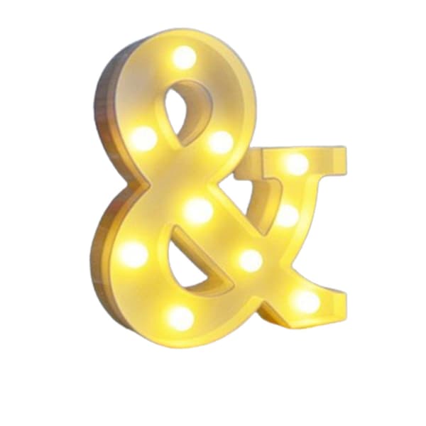 LED Bokstavlys Store Dekorative Hagelys for Utendørsbruk and mark