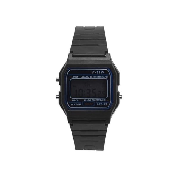 Digitalt retro-ur i sort