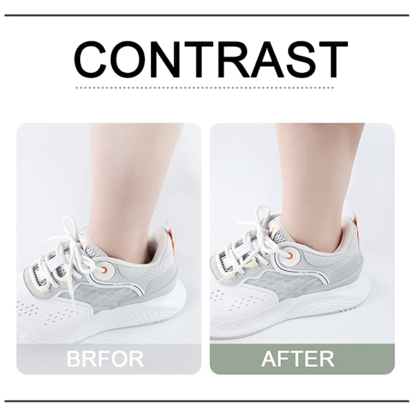 8 stk. Sko Hæl Reparation Sneaker Hul Reparation Selvklæbende Sko Hæl Lap Sneaker Reparation Lap Hæl Hul Forebyggelse Lap