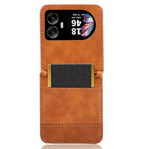 Blackview Hero 10 4G -puhelimen kuori, retro-tekstuuri nahka + PC, korttipaikalla Multicolor Style D