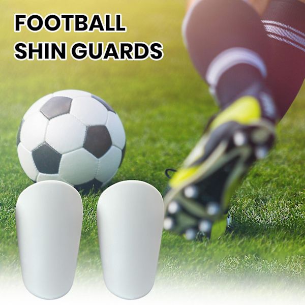 1 Par Lätta Mini Fotbollsskydd Skyddsutrustning Bekväma Flexibla Fotbollsskydd För Män Kvinnor Barn Pojkar Flickor-ah White A