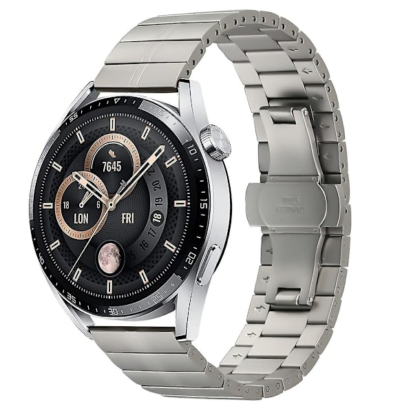 Urrem til Garmin Forerunner 255 i rustfrit stål med spænde Titanium Alloy Color