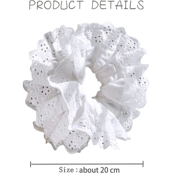 Store hårelastikker Blonderelastikker Elastiske hårbånd Reb hårelastikker til kvinder Bløde hårelastikker Scrunchie Bobbles Hestehaleholder