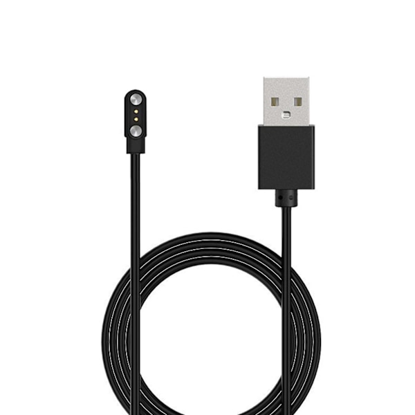 Magneettinen latauskaapeli telakka teline laturi sovitin jalusta 2-napaiselle kellolle Black 2.5-9mm