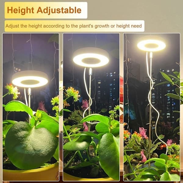LED vækstlys til planter, 2-pak fuldspektret vækstlys 2 stk. lys 2 stk. lys 2pcs Lights 2pcs Lights