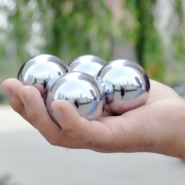 53mm rostfritt stål baoding boll, fitness boll, tryck fitness boll