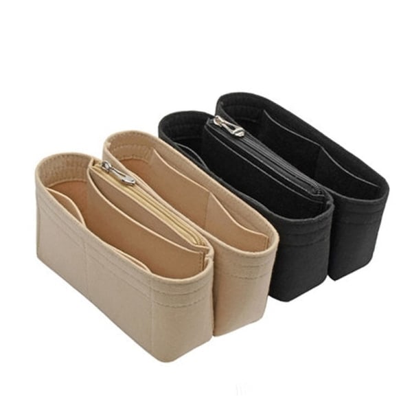Filtstofpose Indlæg Velegnet til Luksuspose Indsats Organizer Cosme - Perfet Sort XS Black XS