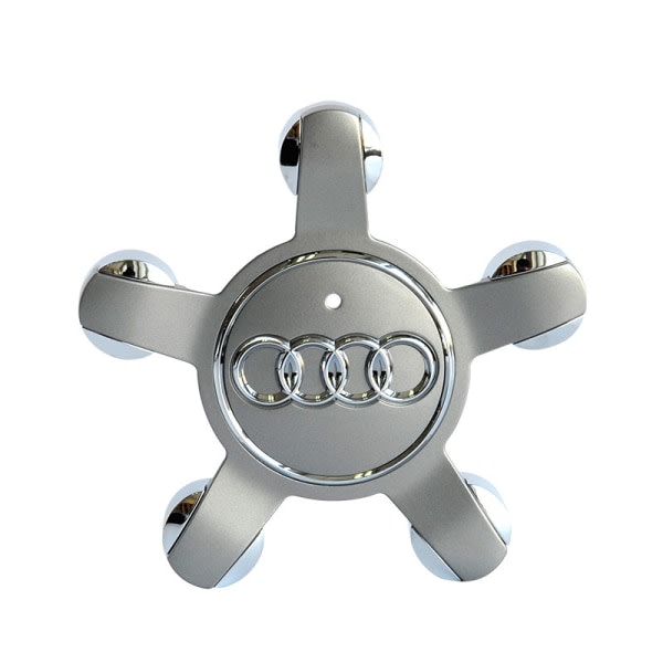 Egnet til Audi 134mm Fem-Claw Cover Wheel Hub Logo A6 A4L-Audi 5-Claw Concave Grå (Fire Pakke)
