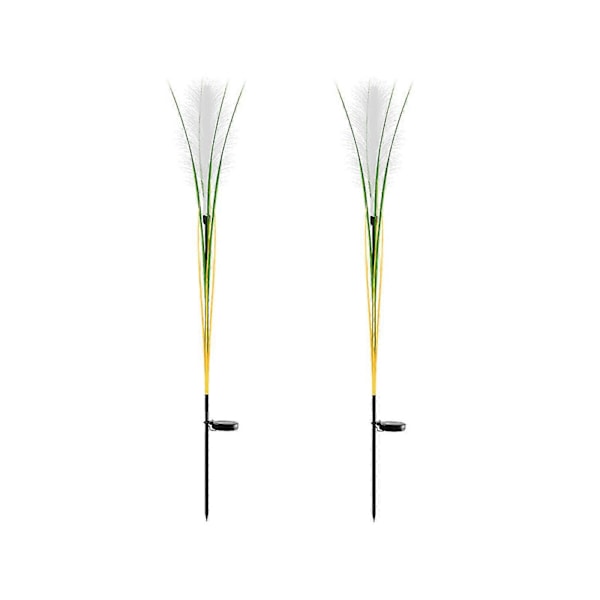 Solcellslampor Trädgård Utomhus Dekorativa Fiberoptik 2-pack Solcellslampor Blommor Drivna Ip65 Vattentäta Trädgårdsspett Dekorativa Lampor För Gård Väg