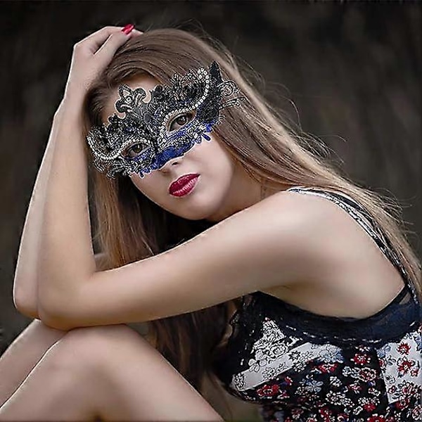 Maskeradmask, Mardi Gras-dekorationer Venetianska masker för kvinnor