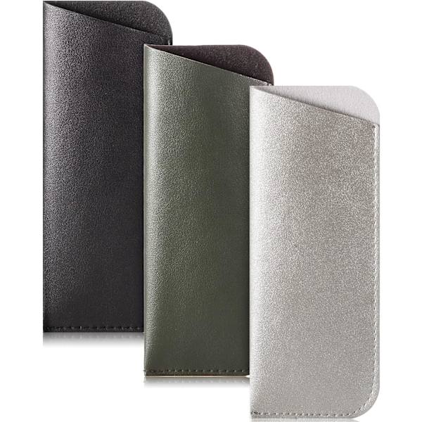 3-pack läsglasögonfodral - Mjukt glasögonfodral Bärbar tygglasögonfodral