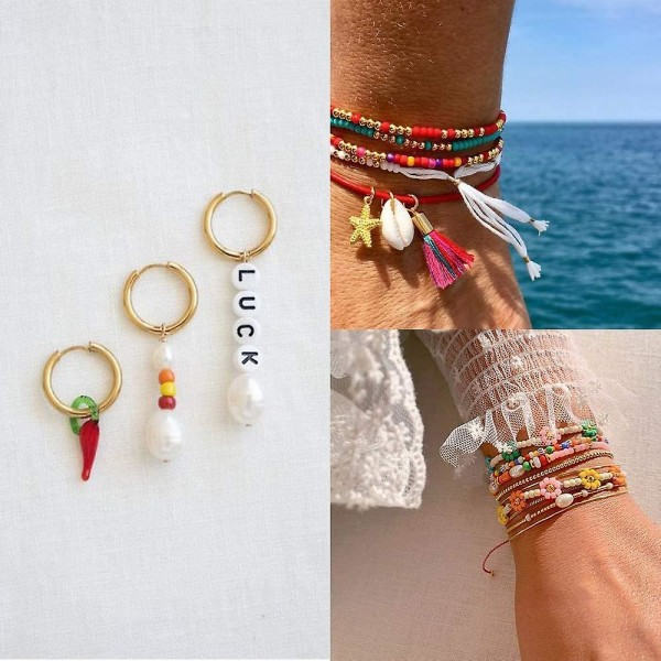 35 000 st glaspärlor 2 mm armbandspärlor